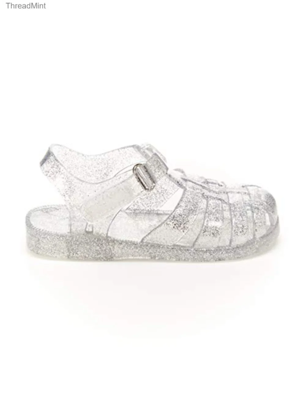 Girls Jelly Sandal 2-Pack Fisherman & Flip Flop Glitter Hook Loop
